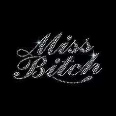 a black background with the words miss and mr written in diamonds