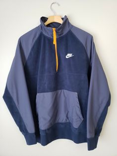 Polar Fleece Jacket, Nike Fit, Nike Zip Up, Mens Hoodies, Polar Fleece, Vintage Nike, Nike Sportswear, Fleece Hoodie, Half Zip