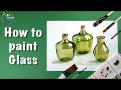 an image of how to paint glass bottles