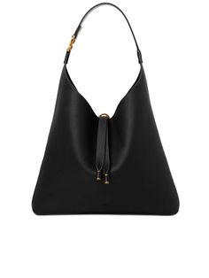 Chloés' Marcie Hobo shoulder bag in Black. This bag features a grained texture, single flat top handle, suede lining, internal zip-fastening pocket, gold-tone hardware, open top, and tassel detail. PRODUCT DETAILS: Color: Black Material: Outer: Calf Leather 100% Lining: Calf Leather 100% Designer ID: HC24SS630I31207 *Product Measurements Width: 14.2" (36 cm) - Height: 11.4" (29 cm)- Depth: 3.9" (10 cm)- Handle drop: 11" (28 cm) Luxury Rectangular Hobo Bag With Metal Hardware, Luxury Hobo Bag With Gold-tone Hardware And Double Handle, Luxury Rectangular Hobo Bag With Gold-tone Hardware, Luxury Hobo Bag With Gold-tone Hardware For Travel, Luxury Hobo Bag With Metal Hardware And Double Handle, Formal Hobo Shoulder Bag With Gold-tone Hardware, Workwear Hobo Shoulder Bag With Metal Hardware, Formal Shoulder Hobo Bag With Gold-tone Hardware, Timeless Hobo Bag With Gold-tone Hardware For Work