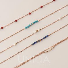 These Rose Gold chain anklets feature either natural gemstones or Freshwater pearls and they will be your new fave staple all season long. High quality waterproof anklets: lead free, no tarnish, hypoallergenic ankle bracelets.  Ideal as beach anklets, Birthday Gift, Friendship Gift or Gift for your Girlfriend. --------------------------------- ► PRODUCT DETAILS * Rose gold plated ( thick 2 micron) * Waterproof * Won't turn skin green * Won't irritate skin * DOESN'T TARNISH * Length is considered Rose Gold Anklet, Anklets For Women, Beach Anklets, Gold Anklet, Rose Gold Chain, Ankle Bracelet, Gifts For Your Girlfriend, Chain Anklet, Anklet Jewelry