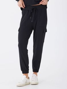 Margot Modal Terry Cargo Jogger Threads 4 Thought Sporty Joggers With Elastic Waistband For Leisure, Athleisure Joggers With Comfort Stretch And Pockets, Casual Stretch Cargo Pants With Functional Drawstring, Utility Drawstring Sweatpants For Loungewear, Utility Style Drawstring Sweatpants For Loungewear, Utility Sweatpants With Drawstring For Loungewear, Comfort Stretch Sweatpants With Pockets For Jogging, Comfortable Long Joggers With Side Pockets, Comfortable Fit Sweatpants With Pockets For Jogging