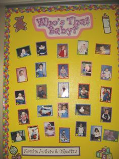 a baby's photo album with many pictures on it