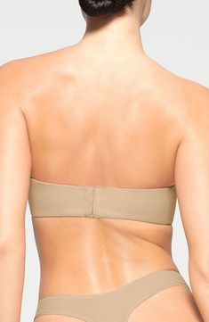 This strapless bra with a second-skin fit has hidden, cushioned underwire that supports and shapes your bust but never digs into skin. The buttery soft foundational piece also has removable, adjustable straps that can be worn multiple ways, silicone taping along the neckline and wings to keep it in place. Removable, adjustable straps 80% polyamide, 20% elastane Hand wash, dry flat Imported Silicone Tape, Hairstyling Products, Rollerball Perfume, Face Mist, Makeup Gift, Hair Scalp, Beauty Sale, Fragrance Design, Strapless Bra