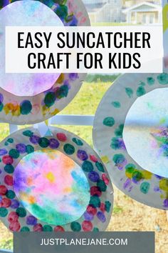 paper plate suncather craft for kids to make