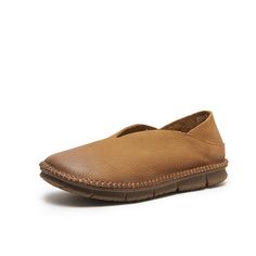 dwarves2219-4 Flats 5.5 Camel Rubber Texture, Craft Sewing, Shoe Covers, Comfort Wear, Leather Texture, Pig Skin, Leather Shoes Woman, Leather Flats, Loafers For Women