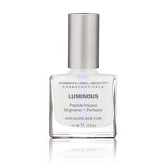 LUMINOUS Brightener + Perfector Base Coat – Dermelect Cosmeceuticals Stained Nails, Nude Manicure, Luminous Nails, White Manicure, Pure Protein