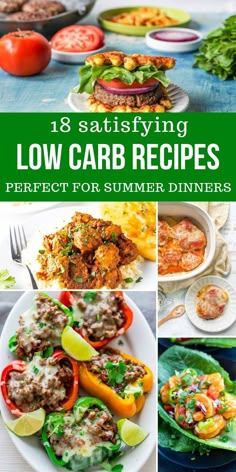 different low carb recipes for summer dinners