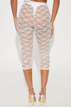 Available In Cream. Capri Pant High Rise Elastic Waistband Lace Unlined Stretch Self: 92% Nylon 8% Spandex Imported | Current Mood Lace Capri Legging in Cream size XL by Fashion Nova Search By Photo, Cream Fashion, Mark Price, Current Mood, Capri Leggings, Kids Shorts, New Woman, New Shop, Summer Collection