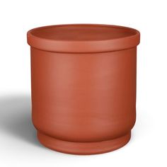 a clay pot is shown on a white background