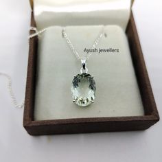 AAA Green Amethyst Pendant Green Gemstone Handmade Pendant 925 Sterling Silver Amethyst Prasiolite Pendant  Gift For Her # MATERIAL--92.5 Sterling Silver # GEMSTONE-AAA Green Amethyst # STONE WEIGHT-- 8.70Carat      # STONE SIZE -15.80  x 12.09  mm     # A Meaningful And Special Gift To yourself And Others ! #  PLEASE GIVE YOUR OPENION YOUR FEEDBACK ABOUT THE PROUDCT.  WE ACCEPT BLUK ORDER ALSO . # All International Orders Are Shipped With UPS Or USPS Priority International ut the item:- Solid Sterling Silver 925 Jewelry Recycle Metal Silver Pure Artisan Work this Item Is Handmade Making In Jaipur india #Mother's Day#handmade jewelry solid Silver 925 with stamp#handmade jewelry#Birthstone #Fastsellin Item #Bestselling #Etsy2023 #StarSeller #Etsypik #Coupoun#Valentine's Day gifts #2023#Ayus Green Amethyst Gemstones With Accent Stones For Gift, Fine Jewelry Green Amethyst Gemstones For Gifts, Green Amethyst Oval Jewelry, Green Oval Amethyst Jewelry, Faceted Round Green Amethyst Jewelry, Silver Green Amethyst Gemstones For Gift, Fine Jewelry Green Amethyst Gift, Fine Jewelry Gift With Green Amethyst, White Gold Green Amethyst Gemstone Jewelry