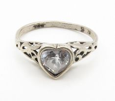 Heart Solitaire Ring, Black Hills Gold Jewelry, Antler Jewelry, Silver Heart Ring, Black Hills Gold, Vintage Heart, Solitaire Ring, Beautiful Rings, Heart Ring