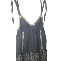 The Cutest Summer Mini Dress With Embroidered Accents For That Feminine Touch.Adjustable Tie Straps With Elastic On The Back.Super Light And Airy,Perfect For That Beach Vacation. Tie Up Sundress, Dress With Tie Straps, Eclectic Outfits, Summer Mini Dress, Country Style Outfits, Dress With Tie, Mini Dresses Summer, Beach Vacation, The Cutest