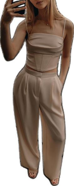 Elegant High Waist Satin Wide Leg Pants, High-waist Satin Bottoms For Date Night, High Waist Satin Bottoms For Date Night, Chic High-waisted Satin Wide Leg Pants, Chic Satin High-waisted Wide Leg Pants, Fitted Satin High-waisted Wide Leg Pants, Chic High-waist Spring Corset, Chic High Waist Spring Corset, High Waist Culottes For Evening