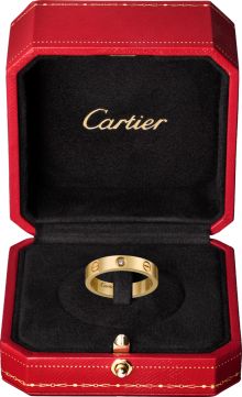 CRB4056100 - LOVE wedding band, 1 diamond - Yellow gold, diamond - Cartier Luxury Promise Bands, Cartier Diamond Jewelry For Promise, Cartier Diamond Promise Jewelry, Cartier Jewelry With Brilliant Cut Round Band, Luxury Diamond Promise Band, Cartier Formal Jewelry With Single Diamond, Formal Cartier Jewelry With Single Diamond, Cartier Diamond Jewelry With Round Band, Cartier Single Diamond Jewelry For Formal Occasions