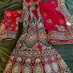 Beautiful Red Lengha , Veryyyy Heavy Work , Perfect For A Bride Or A Fancy Event .. Brand New Never Worn , Paid $1200 But Didn’t Fit Me. This Outfit Weighs 10lbs , It Is Very Beautiful And Expensive Formal Red Lehenga With Intricate Embroidery, Red Sharara With Intricate Embroidery For Formal Events, Red Sharara With Intricate Embroidery For Formal Occasions, Red Formal Sharara With Intricate Embroidery, Formal Red Sharara With Intricate Embroidery, Traditional Red Sharara For Formal Occasions, Red Traditional Sharara For Formal Occasions, Formal Red Lehenga With Dupatta, Red Traditional Formal Sharara