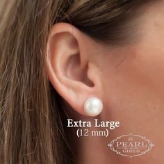 Classic, beautiful, essential, versatile... what is not to love about classic pearl stud earrings? Everyone needs to own a pair of these amazing earrings!! Now available in Round or Button pearls. (Button pearls are flat on the back) See the full explanation here: https://youtu.be/GmU0RUvXumU Choose which size you prefer and your metal, too! Cultured pearl studs... Always a classic! Here, Abby is wearing the 7mm Round studs. And here she is wearing 7mm button studs! Pearl Girls Favorite Our Pear Pearl Jewelry Shop, Classic Pearl Necklace, Signature Necklace, Pearls Jewelry, Geode Earrings, Pearl Shop, Rose Gold Heart, Emerald Earrings, Crystal Stud Earrings