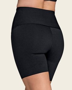 Short but sweet! This slip short is made of our super-soft compression fabric. The double-layered, high-rise waistband is designed to flatten your tummy and sculpt your waist. Single-layered fabric in the legs softly compresses your thighs and prevents chafing. Moisture-wicking fabric keeps you feeling fresh and dry no matter what. High Waist Compressive Shapewear With Wide Waistband, High Waist Compressive Shorts With Built-in Shorts, Versatile Compression Bottoms In Solid Color, Supportive Compressive Shapewear With Built-in Shorts, Fitted Shapewear Bottoms With Contoured Waistband, Fitted Versatile Biker Shorts, High Waist Stretch Shapewear With Wide Waistband, Compressive Supportive Short Shapewear, Solid Shapewear With Built-in Shorts