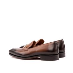 Cruspos Loafers - Q by QS Brown Slip-on Tassel Loafers For Formal Occasions, Timeless Goodyear Welted Moccasins For Office, Timeless Tassel Loafers For Business, Timeless Tassel Slip-on Loafers For Business, Timeless Wingtip Tassel Loafers For Business, Timeless Business Tassel Loafers With Brogue Detailing, Goodyear Welted Slip-on Loafers For Office, Goodyear Welted Tassel Loafers For Office, Brown Timeless Tassel Loafers For Office