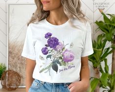 This pretty wild flowers shirt is a perfect gift for best friend, nature lover, or even yourself. Made of soft cotton, this botanical shirt is sure to become one of your favorite tees! Description *Bella and Canvas brand classic Unisex short sleeve tee; Unisex adult sizing - please refer to sizing chart in listing. *100% Airlume combed and ringspun cotton (fiber content may vary for different colors). *Rolled sleeves and knots in pictures are for styling purposes only. *Props used in photos are not included with purchase. Sizing *Shirts run true to size; please refer to sizing chart in the listing photos; measurements are approximate. *If you would like a more loose fit, consider ordering one size up. PROCESSING AND SHIPPING *Our processing time frame is generally 2 business days, but can Plants Print Crew Neck T-shirt Gift, Plants Print Crew Neck T-shirt For Gift, Floral Print Graphic Tee T-shirt As Gift, Crew Neck T-shirt With Plants Print, Floral Print T-shirt For Spring Gift, Floral Print T-shirt As A Spring Gift, Floral Print T-shirt For Spring, Floral Print Graphic Tee As Gift, Graphic Tee With Floral Print As A Gift