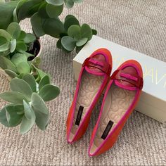 New In Box! Beautiful Colors Check Out My Other Listings Too :) Chic Pink Slip-on Flats, Pink Slip-on Flats, Chic Pink Round Toe Flats, Chic Pink Party Flats, Suede Flats, Orange Pink, Pink Orange, Color Orange, Flat Shoes Women