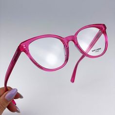 Saint Laurent Sl589 004 Eyeglasses Transparent Fuchsia Pink Oval Women Brand: Saint Laurent Model: Sl589 Color Code: 004 Gender: Women Year: 2023 Frame Color: Transparent Fuchsia Pink Lens Color: Demo Frame Shape: Oval Frame Style: Full-Rim Frame Material: Recycled Acetate Size: 52x19x145 Made In Italy. Full Retail Package With All Accessories: Case, Cloth And All Paperwork. 100% Authentic! Pink Glasses Frames, Saint Laurent Fashion, Pink Eyeglasses, Tortoise Glasses, Womens Glasses Frames, Pink Glasses, Heart Glasses, Saint Laurent Sunglasses, Clear Glasses