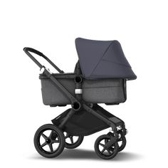 the buggy stroller is shown in grey