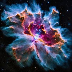 an image of a star in the sky