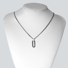 A durable, masculine and minimalist stainless steel pendant necklace that will not tarnish or rust over time, even when worn in water. 💎Free shipping on all orders💎Waterproof and non-tarnish 💎Packaging that is ready to offer as a gift💎Customizable chain length The oval pendant necklace, a durable and timeless necklace A classic and minimalist design, this pendant necklace is the perfect accessory for any man in your life. Treat them to something timeless and special! Because it is made of st Minimalist Silver Chain Necklace With Oval Pendant, Minimalist Necklace With Oval Pendant And Paperclip Chain, Timeless Necklace, Oval Pendant Necklace, Chain For Men, Stainless Steel Pendant, Oval Pendant, Chains For Men, Steel Jewelry