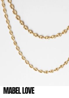 This iconic Gucci link necklace adds an element of being classically vintage while including it with other popular pieces. This necklace would be a great layering piece and stands out alone. - 16" small link chain - or 18" dainty link chain Gold Plated Non Tarnish also known as the puff mariner chain. Classic Chain Link Necklace For Layering, Classic Gold Chain Necklace For Layering, Classic Formal Double Chain Necklace, Vintage Gold Multi-layer Chain Necklace, Vintage Gold Chain Necklace With Paperclip Chain, Classic Double Chain Necklaces, Everyday Vintage Chain Link Necklace, Vintage Chain Link Necklace For Everyday, Classic Oval Link Necklaces For Layering