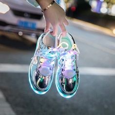 Waterproof Girl Luminous Fluorescent Shoes sold by Shoppinghere. Shop more products from Shoppinghere on Storenvy, the home of independent small businesses all over the world. Προϊόντα Apple, Bright Sneakers, Buty Marki Nike, Skor Sneakers, Kawaii Shoes, Light Up Shoes, Hype Shoes, Girly Shoes, Sneakers Mode