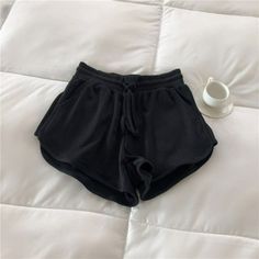 High Waist Ribbed Shorts For Women are perfect for the day you're going to the beach or just hanging out by the pool. The elastic waistband provides a great fit and feels that won't lose its shape over time. These shorts are made with a high waist design, which means they sit higher on your waist than traditional shorts do. It comes in five beautiful colors black, dark blue, grey, green, and white. Specifications: Material: Polyester Gender: Women Fit Type: Loose Age: Ages 18-35 Years Old Style: Trendy Athletic Shorts With Built-in Shorts For Leisure, Summer Bottoms With Built-in Shorts For Leisure, Stretch Leisure Shorts For Summer, Summer Stretch Leisure Shorts, Casual Shorts For Beach Season, Casual Shorts For Beach Season Leisure, Casual Beach Season Leisure Shorts, Casual Stretch Beach Shorts, Casual Stretch Shorts For Beach