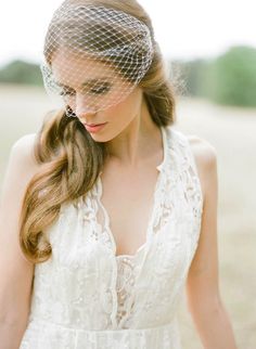 a woman wearing a veil on her head