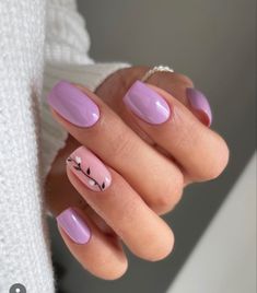 Milky Nails, Lavender Nails, Nagel Tips, Painted Nails, Short Square Nails, Short Nails Art, Spring Nail Art, Short Nail Designs, Nails 2024