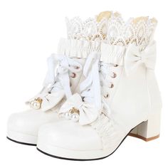 PRICES MAY VARY. APPROX MEASUREMENTS: The lolita boots heel height: 4cm,1.57"; Shaft Length : 20cm,7.87"; Top Opening Circumference: 25cm,9.44" COLOR:The kawaii shoes for women with Black white and pink,closed toe boots, block heel with a soft insole and additional design to ensure maximum comfortable. CLOSURE TYPE:Sweet lace up ankle boots,artificial wool inside design,very comfortable and suitable at all seasons. SUITABLE FOR ALL OF THE OCCASION – Classic style will be suitable for all kinds o Goth Platform Boots, Goth Platforms, Gothic Cosplay, Ankle Boots Lace, Punk Shoes, Platform Boots Chunky, Kawaii Shoes, Chunky Heel Ankle Boots, Comfort Shoes Women