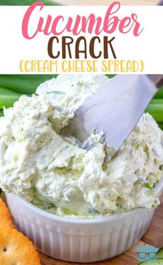 Cucumber Cream Cheese Spread is perfect for bagels or crackers. Fresh cucumbers, green onions, Worcestershire sauce and cream cheese. #CucumberCrack #Cheese #Appetizer #Spread Cucumber Spread, Cucumber Cream Cheese, Resep Vegan, Cream Cheese Spread, Creamy Cucumbers, Country Cook, The Country Cook, Cream Cheese Spreads, Keto Brownies