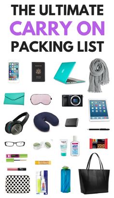 the ultimate carry on packing list