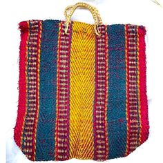 Large, Hand-Woven Tote. Never Used. Great For Any Fun, Festive, Casual Occasion. Taupe Handles. 21.5” Without Handle 24.5” With Handle Length 19.5” Wide Casual Multicolor Straw Travel Bag, Casual Multicolor Straw Bag For Travel, Casual Multicolor Rectangular Straw Bag, Yellow Handwoven Crochet Bag For Summer, Summer Yellow Handwoven Crochet Bag, Casual Multicolor Straw Bag For Daily Use, Yellow Rectangular Beach Bag With Adjustable Strap, Casual Multicolor Straw Tote Bag, Casual Yellow Straw Bag With Adjustable Strap