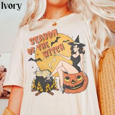 Season of the Witch Shirt Funny Vintage Halloween Tshirt Cute Retro Horror Social Club Tee Fall Party Trendy Spooky Clothing Comfort Colors - Etsy Vintage Halloween Shirt, Halloween Tshirt Designs, 21 Party, Retro Horror, Halloween Tshirt, Autumn T Shirts, Season Of The Witch, Animal Cartoon, Halloween 2024