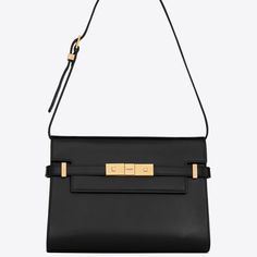 Manhattan Shoulder Bag With Small Flap On Top, Compression Tabs On The Sides And An Adjustable, Detachable Shoulder Strap. Saint Laurent Bags, Saint Laurent Bag, Manhattan, Saint Laurent, Shoulder Strap, Top Handle Bag, Bag Lady, Shoulder Bag, Leather