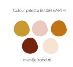 four different shades of paint with the words'color palette bush earth '