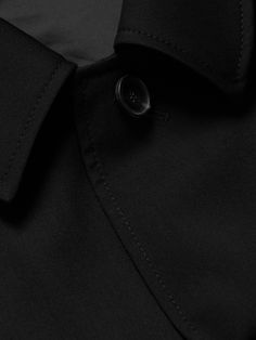 DESIGNED BY MR PORTER. Mr P.'s overshirt recalls workwear styles with its boxy fit and flap pockets. It's tailored from wool-twill that holds its shape nicely and fastens with dark horn buttons. Modern Shirt With Welt Pockets For Work, Modern Workwear Shirt With Welt Pockets, Classic Formal Tops With Flap Pockets, Modern Shirt With Flap Pockets For Work, Black Workwear Shirt With Flap Pockets, Black Shirt With Flap Pockets For Work, Workwear Tops With Lapel Collar And Flap Pockets, Lapel Collar Tops With Flap Pockets For Work, Classic Tops With Flap Pockets For Work