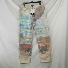 Boohoo Man Relaxed Fit Eagle Jeans Graphic Print All Over Have A Sheen To Them Button Fly Nwt Cotton/Polyester/Elastane Sold Out In Stores Size 34 All Measurements Are Taken From A Non Stretched Garment And Are Approximate. Smoke Free, Pet Friendly Home. Fabric Content For The Garment Will Be In One Of The Pictures If Available. Fitted Graphic Print Jeans For Summer, Summer Fitted Jeans With Graphic Print, Summer Graphic Print Fitted Jeans, Casual Fitted Jeans With Graphic Print, Casual Printed Jeans For Summer, Casual Summer Printed Jeans, Summer Casual Printed Jeans, Fitted Casual Jeans For Festivals, Boohoo Man