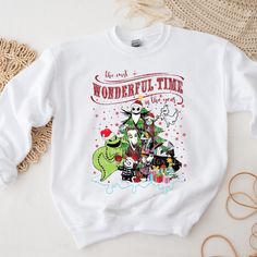 Cozy up in your favorite leggings, boots and this Christmas crew. 🎄🤍 + made with Premium Screen-print transfers + unisex sizing + crews: 50/50 cotton poly blend + tees: 100% airlume combed and ringspun cotton + true to size but size up for a looser fit + FYI: Shirt and design color may slightly vary due to lighting and monitor screen settings on your computer or cell phone screens Nightmare Before Christmas Shirts, Leggings Boots, Favorite Leggings, Cell Phone Screen, Phone Screens, Christmas Tees, Nightmare Before, Design Color, Nightmare Before Christmas