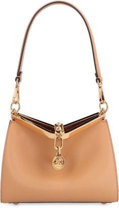 100% Calf Chic Gold Calf Leather Shoulder Bag, Cognac Shoulder Bag With Metal Hardware For Evening, Gold Calf Leather Shoulder Bag For Evening, Gold Calf Leather Evening Shoulder Bag, Evening Shoulder Bag In Cognac With Gold-tone Hardware, Cognac Shoulder Bag With Gold-tone Hardware For Evening, Gold Calf Leather Evening Bag, Elegant Cognac Bags With Metal Hardware, Designer Cognac Bag With Metal Hardware