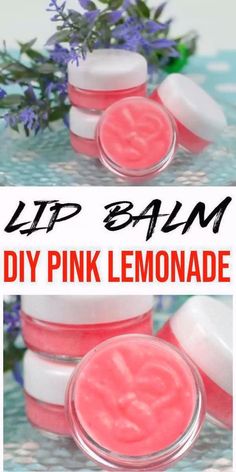 Halal Skincare, Homemade Pink Lemonade, Pink Lemonade Punch, Lip Balm Diy, Diy Natural Beauty Recipes, Lip Balm Recipe, Diy Lip Balm Recipes, Lemonade Punch, Spa Recipes