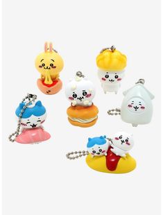 Chiikawa Food Blind Bag Keychain Kawaii White Keychain For Gift, White Kawaii Keychain For Gift, Cute White Rectangular Keychain, Saving Account, 17th Birthday Gifts, Drawing Face Expressions, Bag Keychain, Underwater Camera, Blind Bag