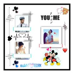 an image of mickey and minnie mouse with the words you are me