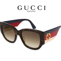 Authentic - Case Included New Narrow Fit No Returns Designer Multicolor Tinted Sunglasses, Luxury Multicolor Sunglasses With Mirrored Lenses, Luxury Multicolor Sunglasses With Tinted Lenses, Luxury Multicolor Mirrored Sunglasses, Luxury Multicolor Tinted Sunglasses, Gucci Luxury Multicolor Sunglasses, Gucci Multicolor Sunglasses, Gucci Eyewear, Brown Sunglasses