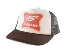 Miller Highlife Beer Trucker Hat | Adjustable Trucker Foam Brown Hats | Trendy Trucker Mesh Hats | Retro Vintage Trucker Hat | Snapback Hats Man ⭐Whether taking a ride down the highway, hiking a remote trail, or enjoying some outdoor time with friends, this Trucker Hat is perfect for your next adventure. ⭐Our Adjustable Miller Highlife Beer Trucker Hat has a pre-curved brim that keeps things on your head in place and features mesh sides and panelling for increased breathability! Constructed from